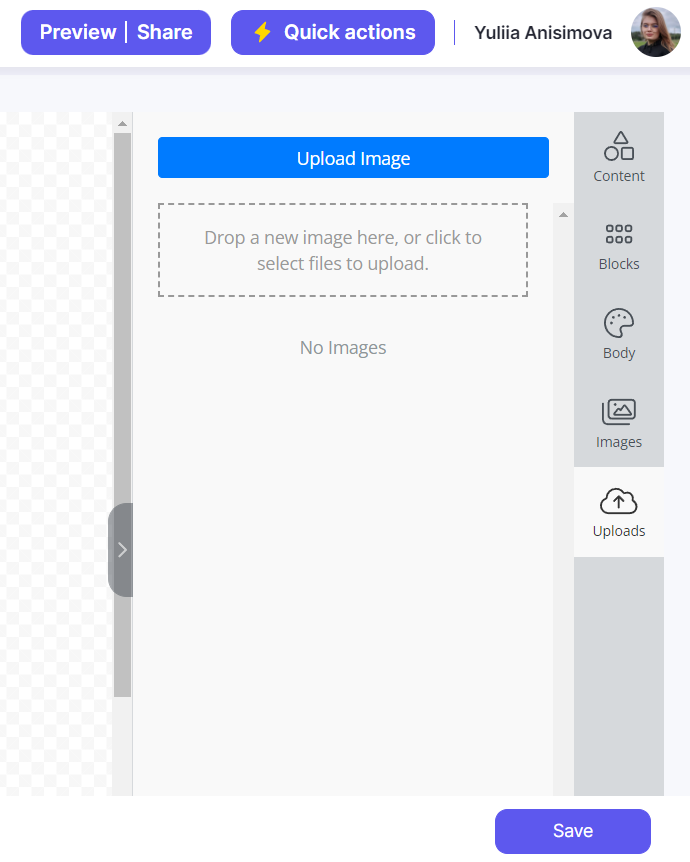 Uploading image in custom screen builder